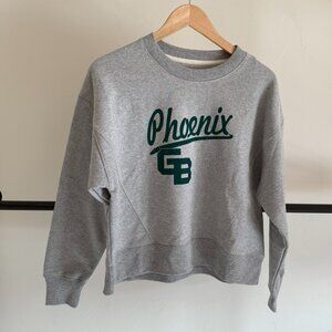 Green Bay Phoenix Gray & Green Crewneck Sweatshirt S NWT